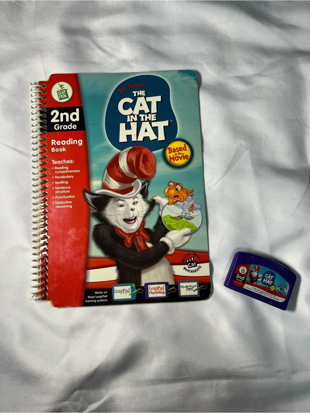 LeapFrog LeapPad The Cat in the Hat 2nd Grade Reading Book & Cartridge